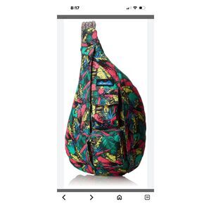 Kavu Rope Sling Crossbody Bag Tropical Greens
